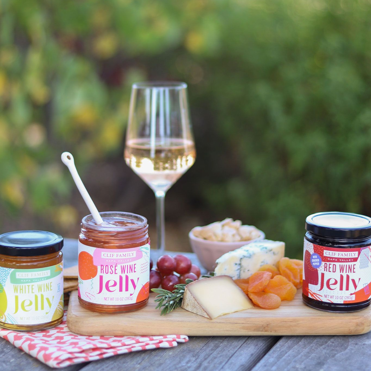 clif family wine jellies