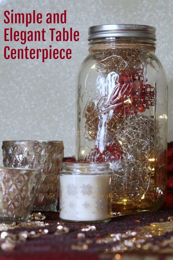 Discover how easy it is to make a simple and elegant table centerpiece using Ball canning jars. It's perfect for Christmas, but also wonderful for weddings or other parties