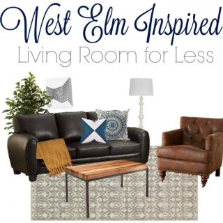 Sleek and Modern living room that is inspired by West Elm