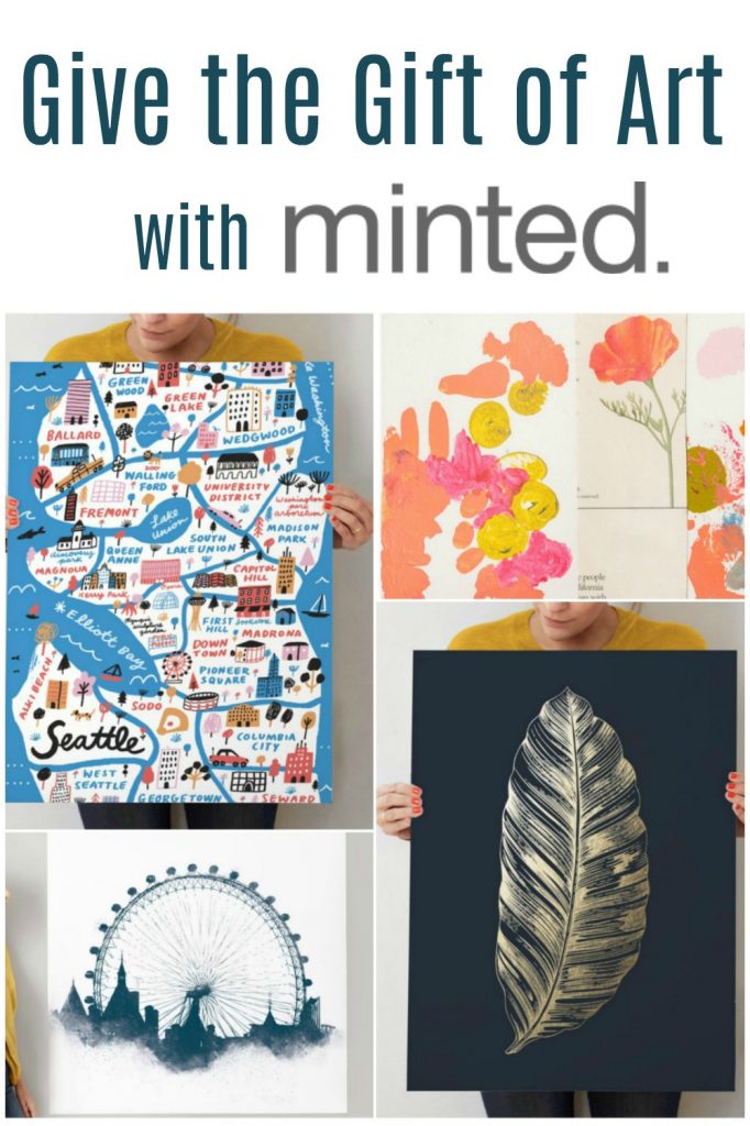 Art is a great gift for any holiday, occasion, or even housewarming. Check out some of our favorite option from Minted. 