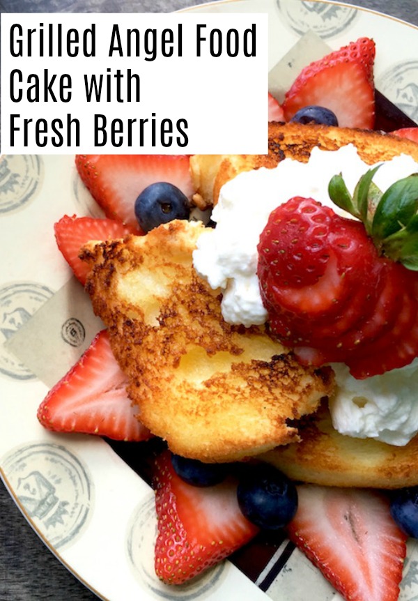 Looking for a great summer dessert? Try this amazing grilled angel food cake with fresh summer berries and maple whipped cream