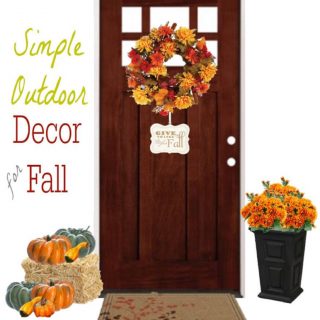 Decorate your front door and entryway for fall and autumn