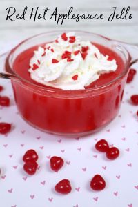 Red Hot Applesauce Jello dessert recipe