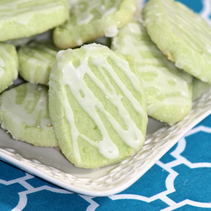 Lime Margarita Cookies with Tequila Glaze