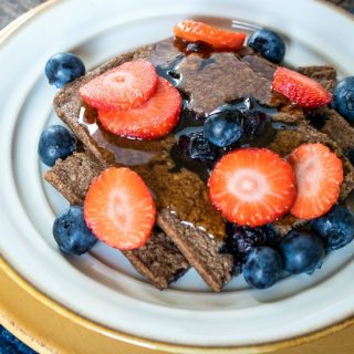 lueberry pancake recipe made in a sheet pan