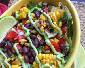 Tasty and delicious Vegetaian Mexican Chipped Salad