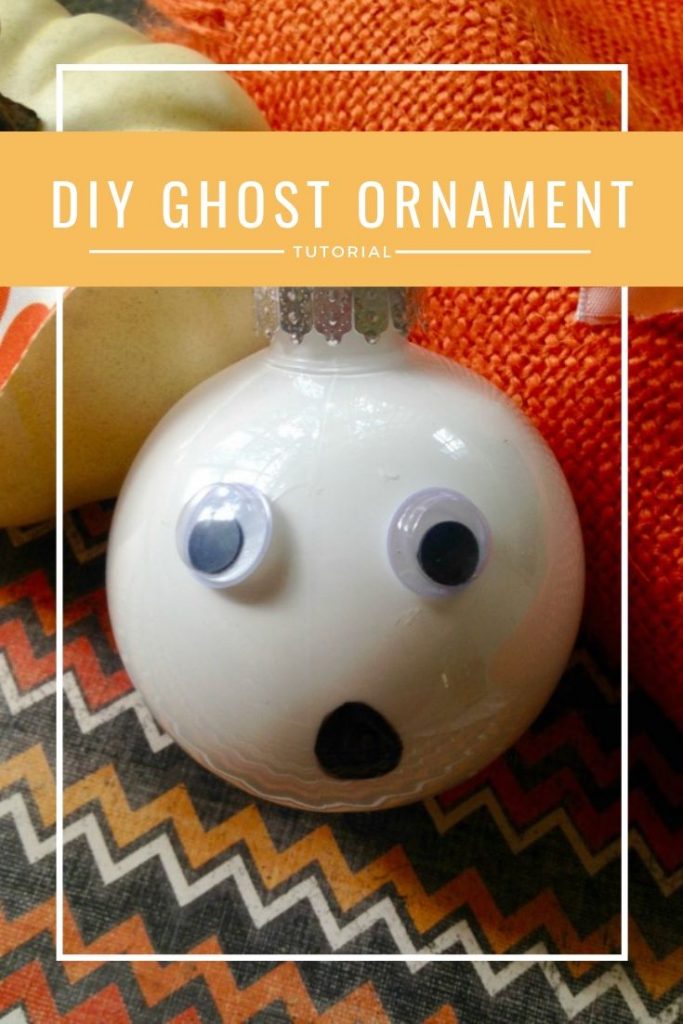 Make this simple and easy DIY Ghost ornament for Halloween