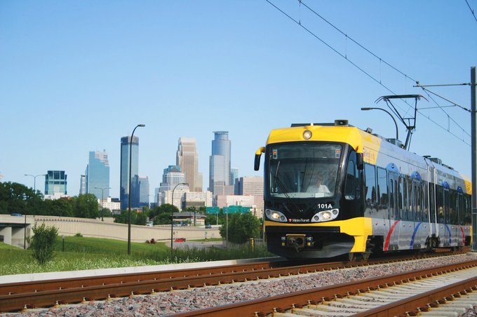 Minneapolis Light Rail Train
