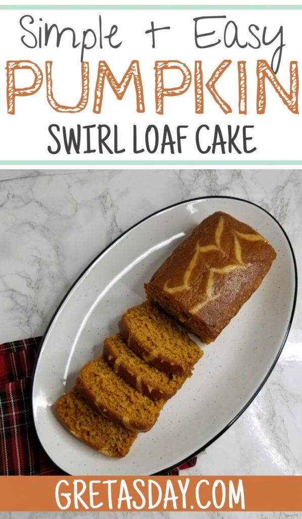 Quick and Easy Swirl Pumpkin Loaf cake recipe