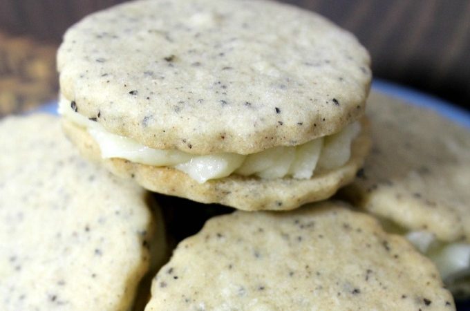 Coffee Sugar Cookie with Browned Buttercream Filling