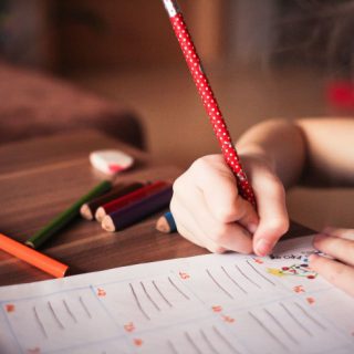 kids doing schoolwork