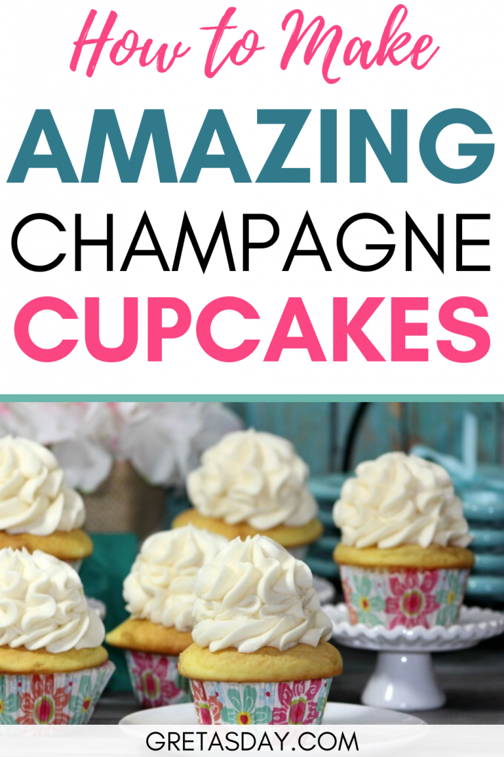 HOW TO MAKE CHAMPAGNE CUPCAKES