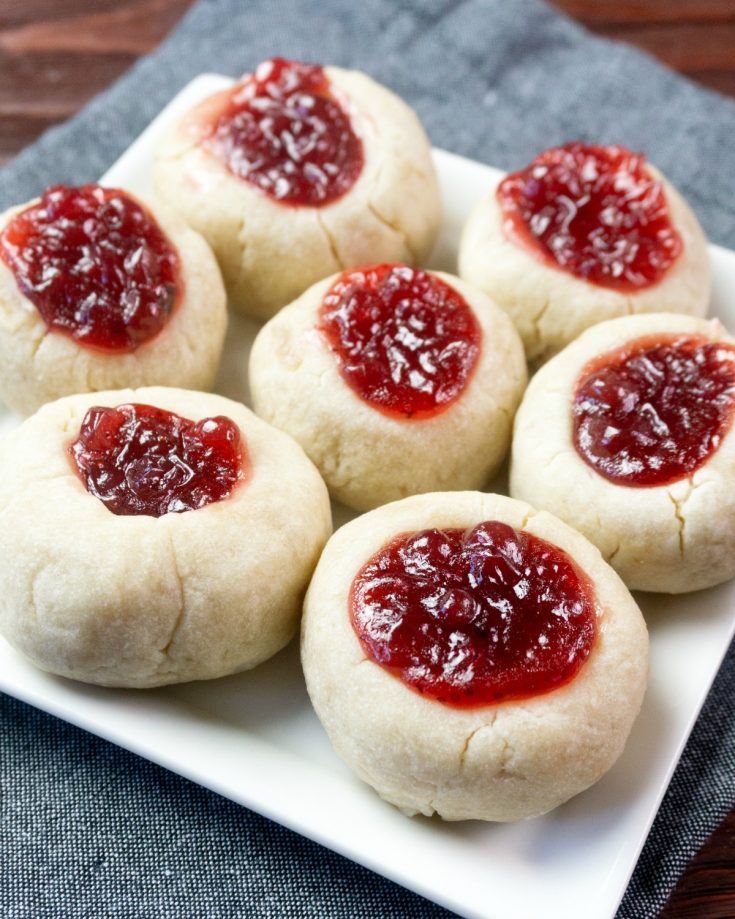 Lingonberry thumbprint cookies recipe