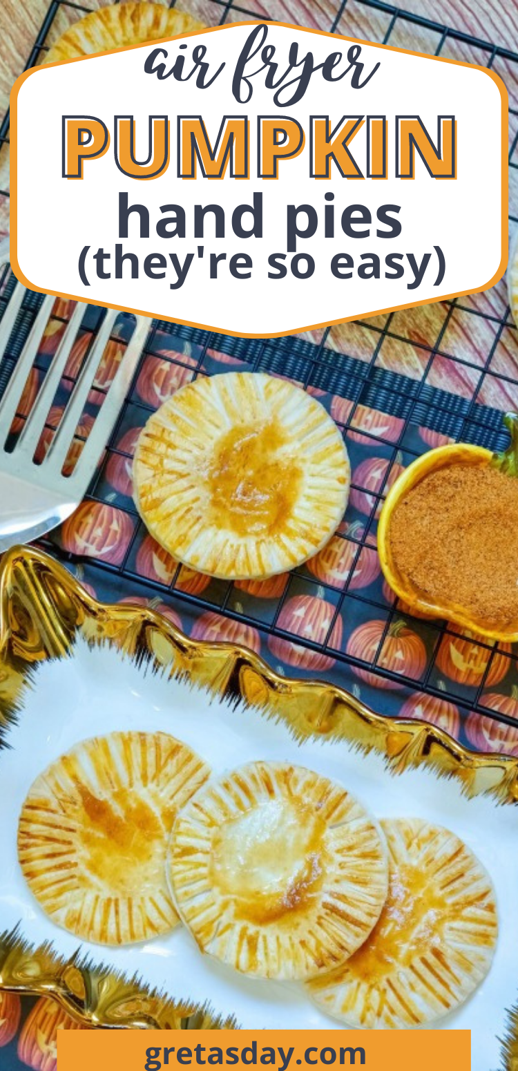 Air fryer pumpkin hand pies recipe