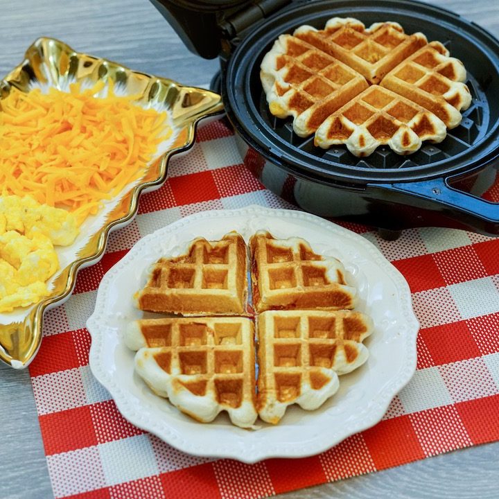Bacon, Egg, and Cheese Stuffed Waffle Recipe – Simply Southern Mom