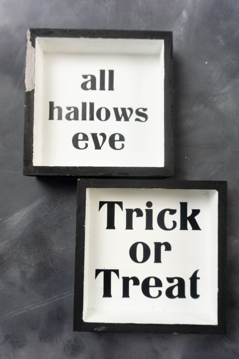 Halloween shadow boxes tutorial for cricut