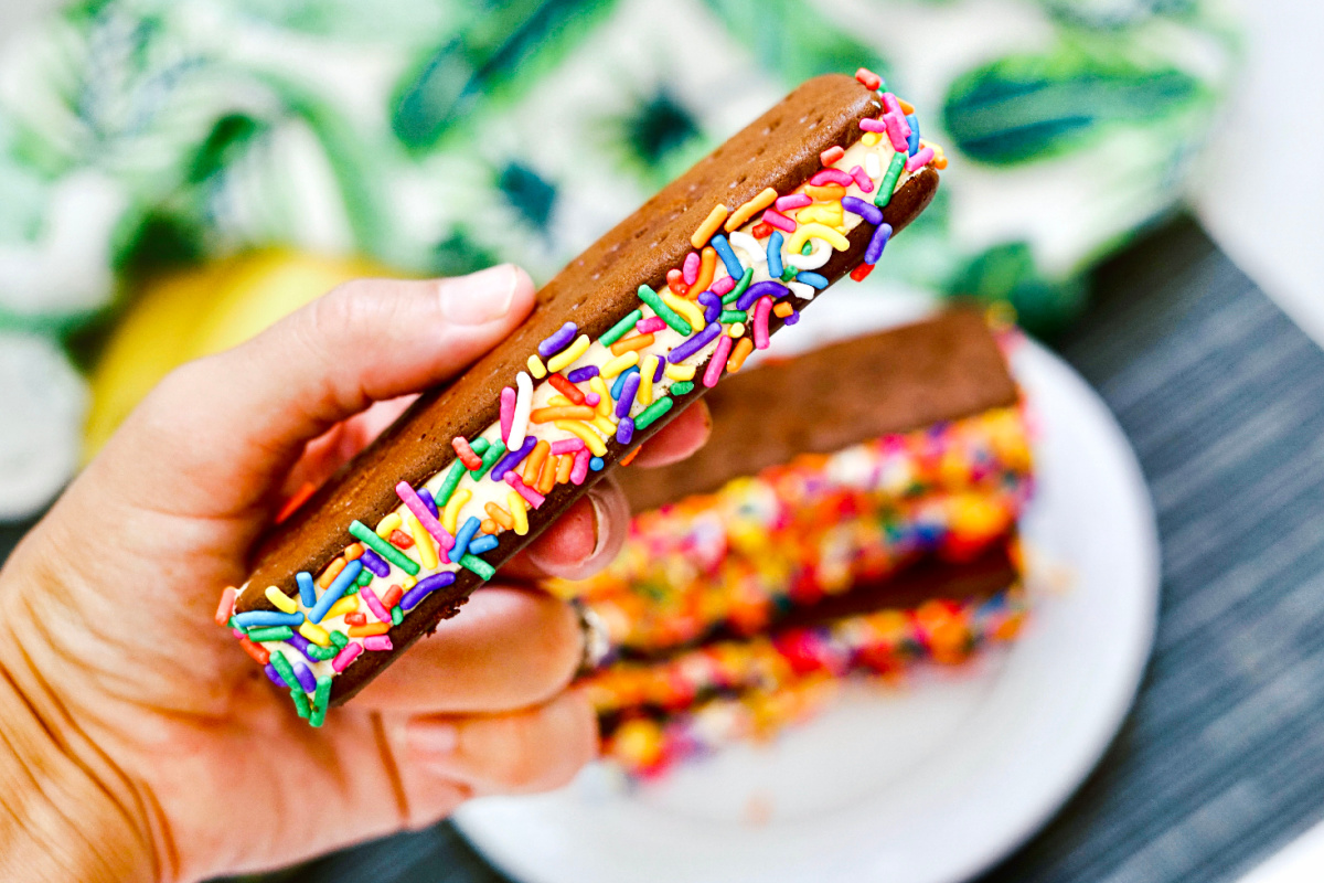 How to decorate storebought ice cream sandwiches