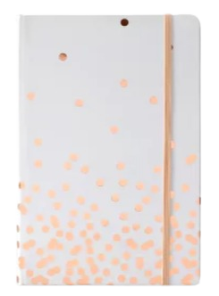 Rose Gold Dot lined journal