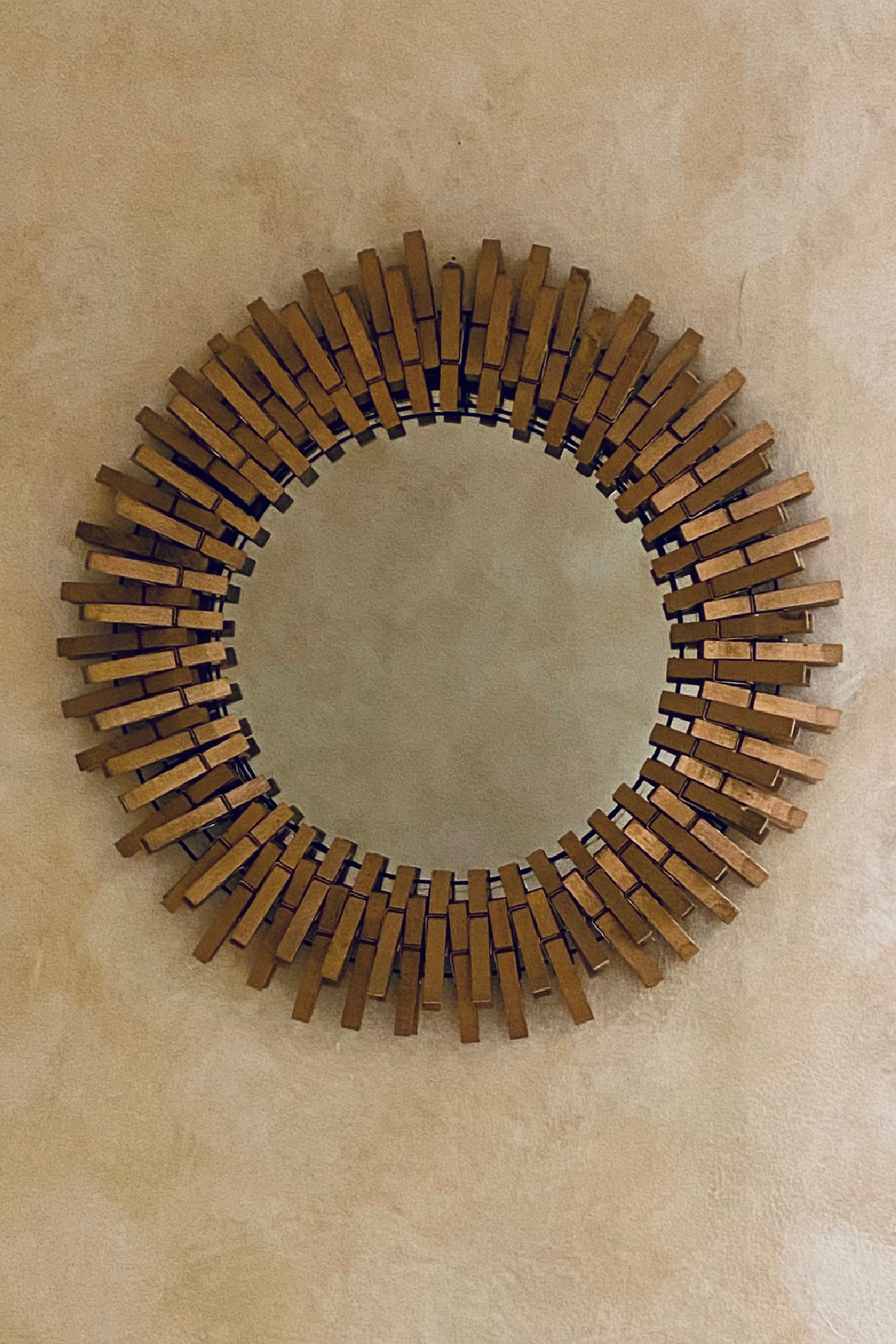 How to make a copper clothespin mirror