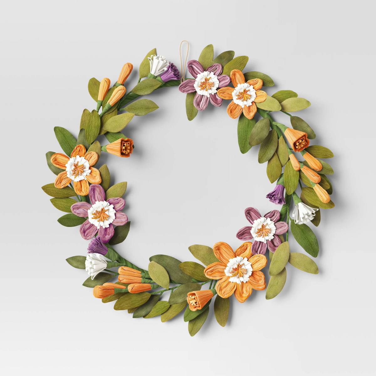 Paper Flower Wreath from Target