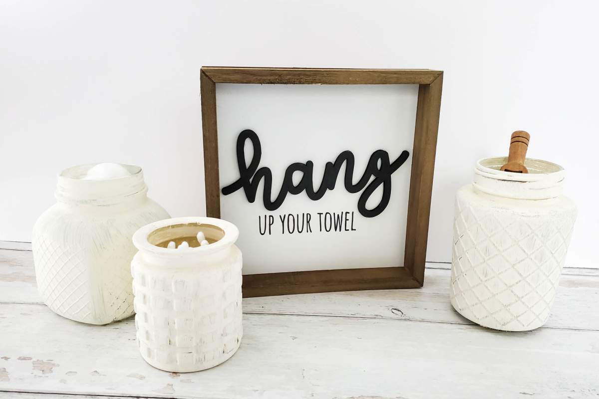 Upcycled DIY Farmhouse Jars tutorial