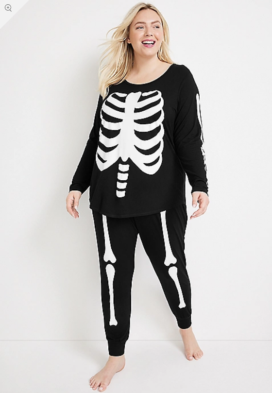 maurices family skeleton pajamas
