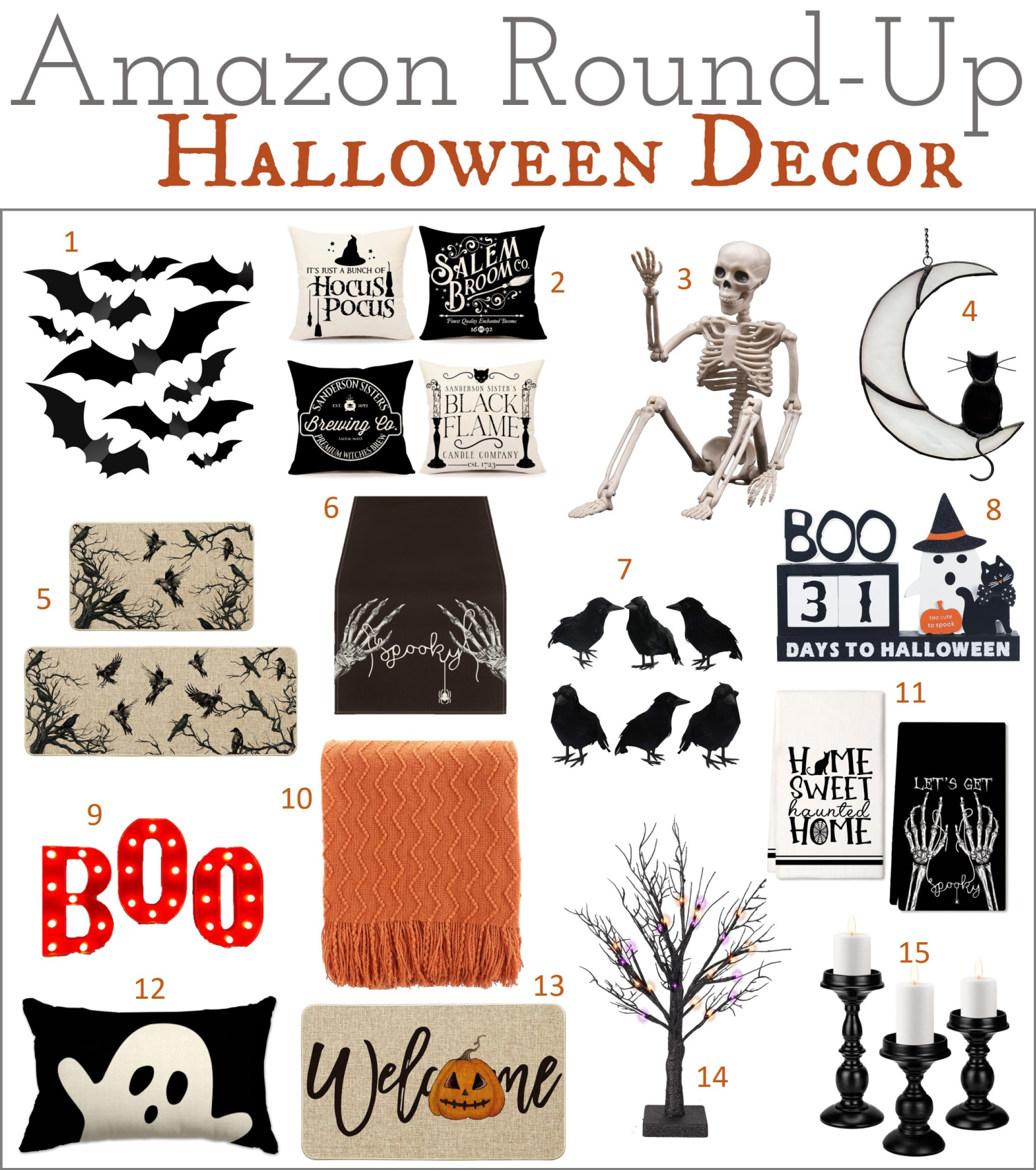 Our Favorite Cute yet Spooky Halloween Decor Finds from Amazon