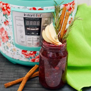 Spiked Cranberry Sauce made in the instant pot