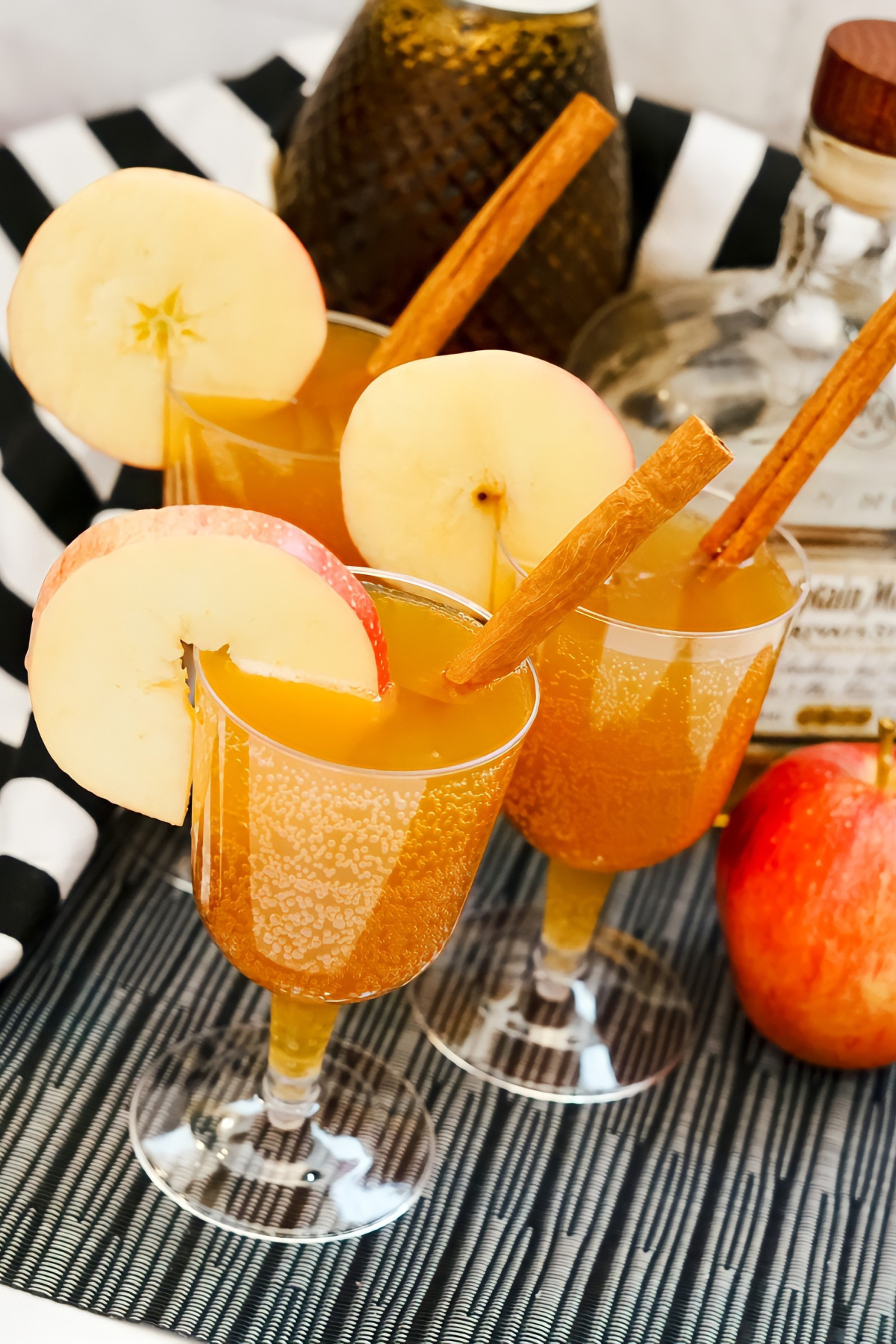 Spiced apple prosecco cocktail