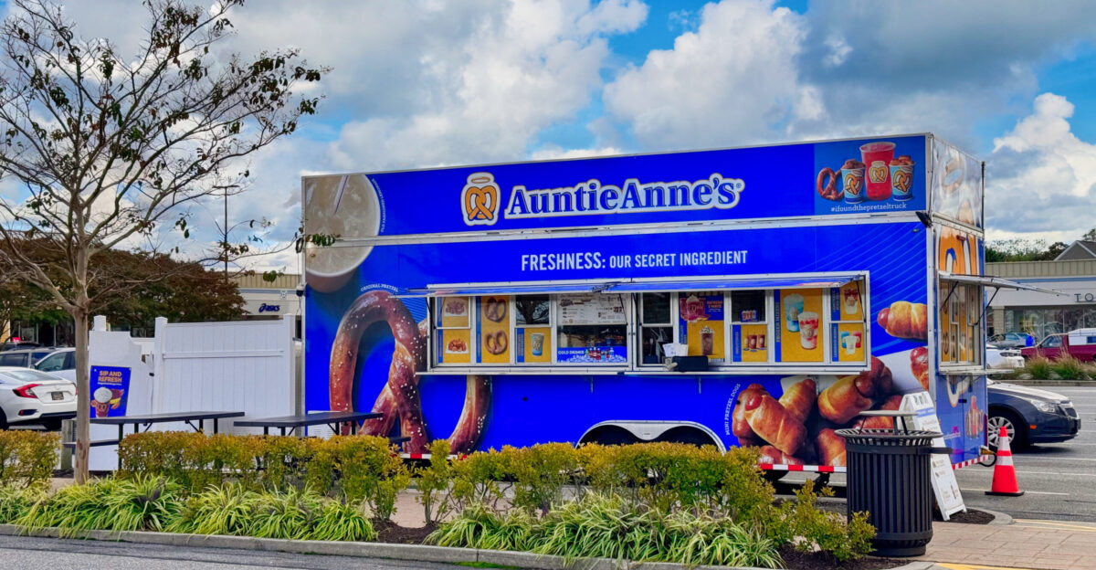Auntie Anne s food truck in Rehoboth Beach Delaware