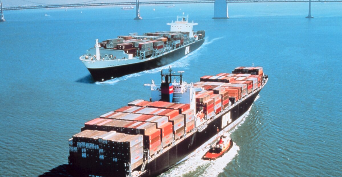 APL Post-Panamax container ships Image ID line0534 America s Coastlines Collection Location San Francisco