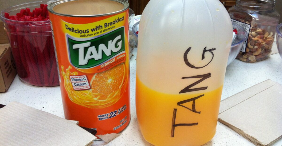 drinking Tang by the gallon
