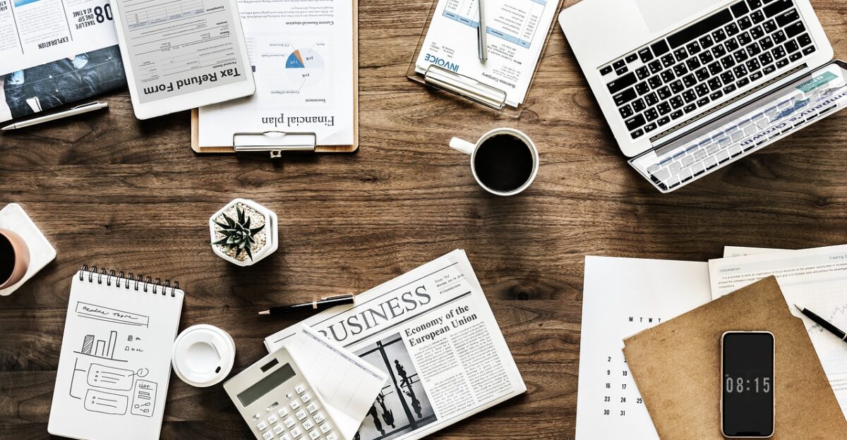 desk work business office finance documents analysis application brainstorming computer flatlay information laptop marketing notebook objects planning startup wooden table workplace workspace business business business business business finance