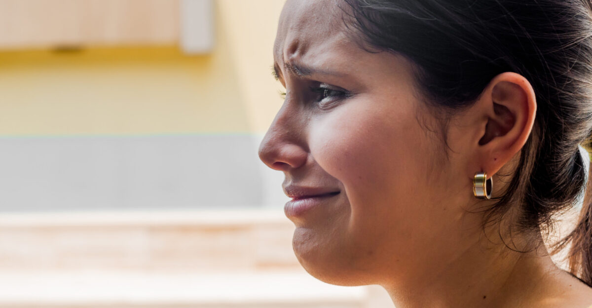girl with sad face
