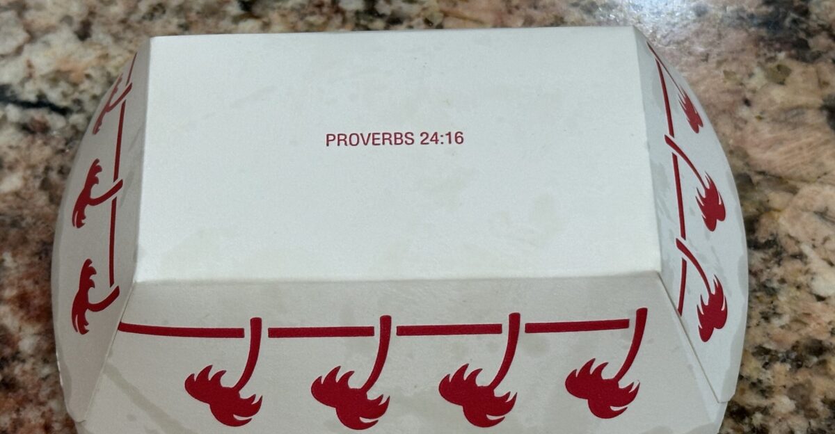 A French fry carton from In-N-Out Burger