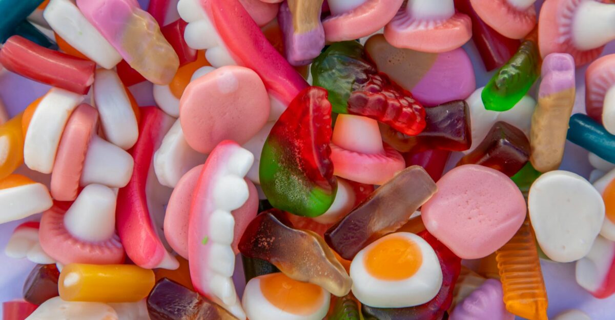 Colorful assortment of gummy candies in various shapes and flavors perfect for sweet cravings