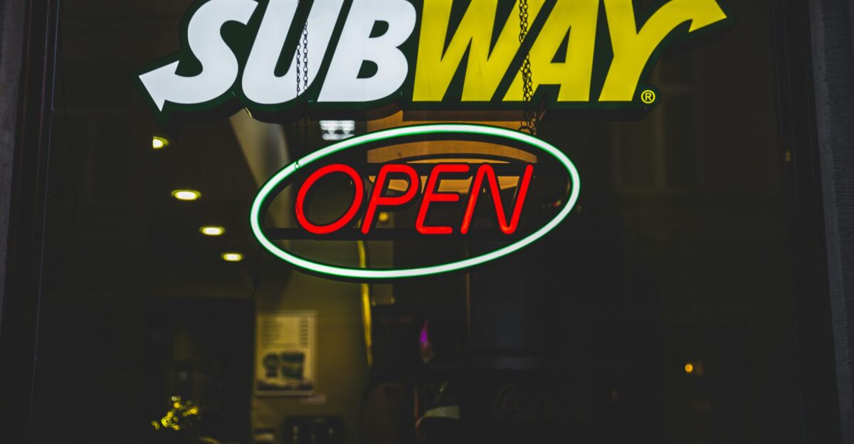 Subway open signage