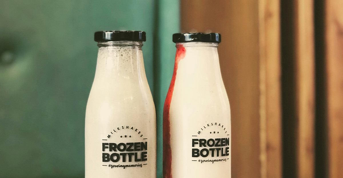 two Frozen Bottle bottles