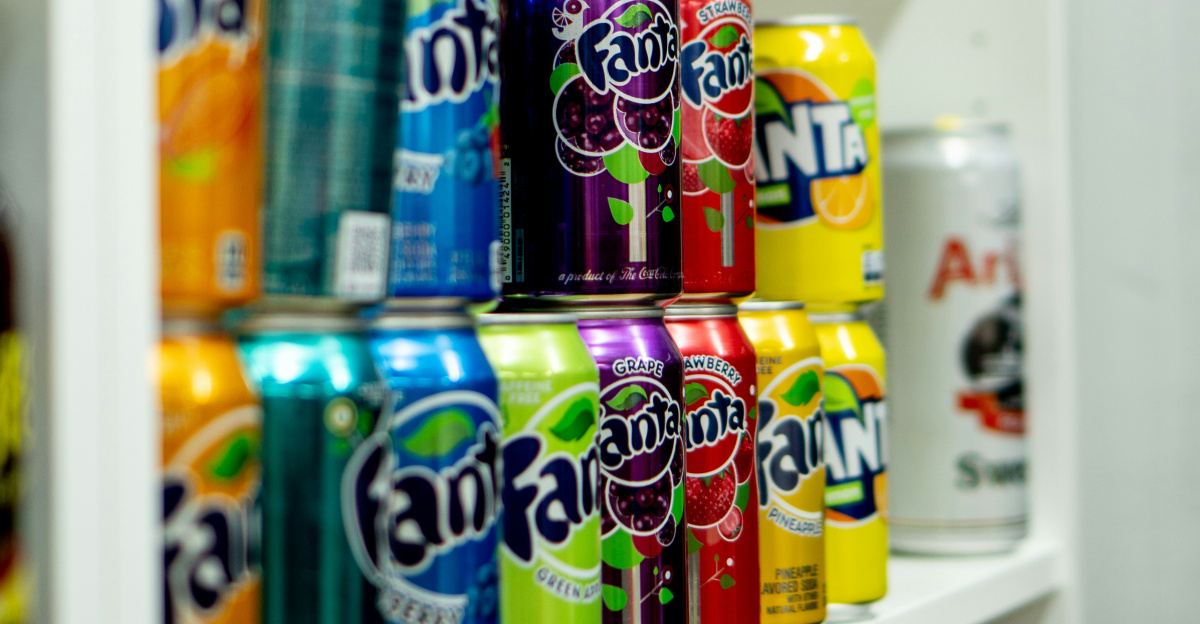fanta and fanta soda cans