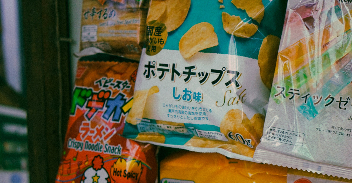 bags of food on a shelf