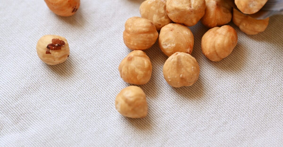 a pile of nuts sitting on top of a table