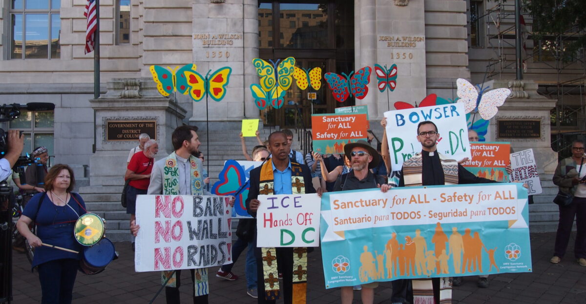 Safety for All Protest ICE raids in DC